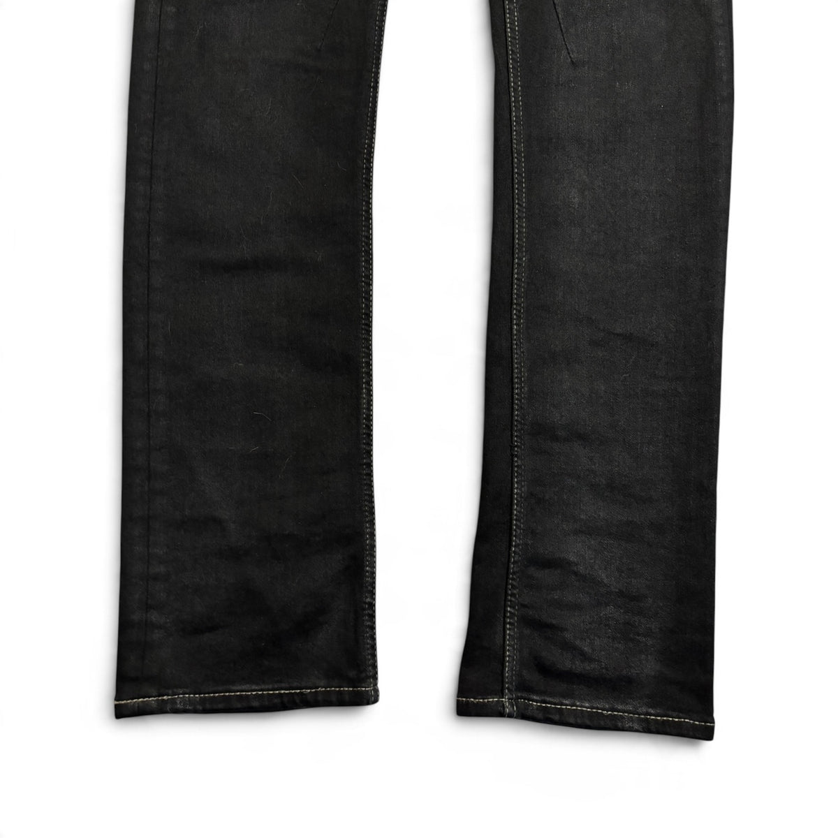 Rick Owens DRKSHDW SS22 Black Waxed Detroit Cut