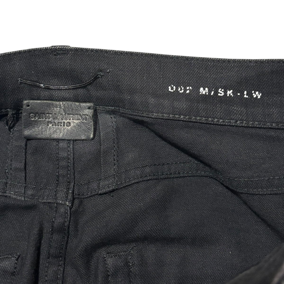 Saint Laurent AW16 Knee Rip D02 Denim