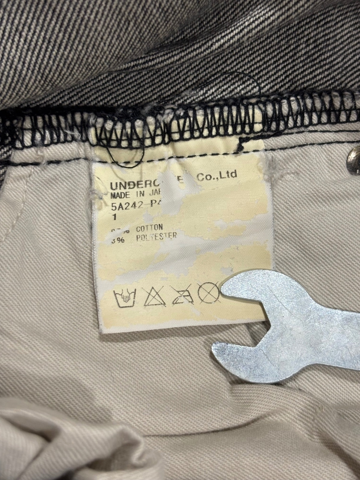 Undercover AW05 Black Skull Denim