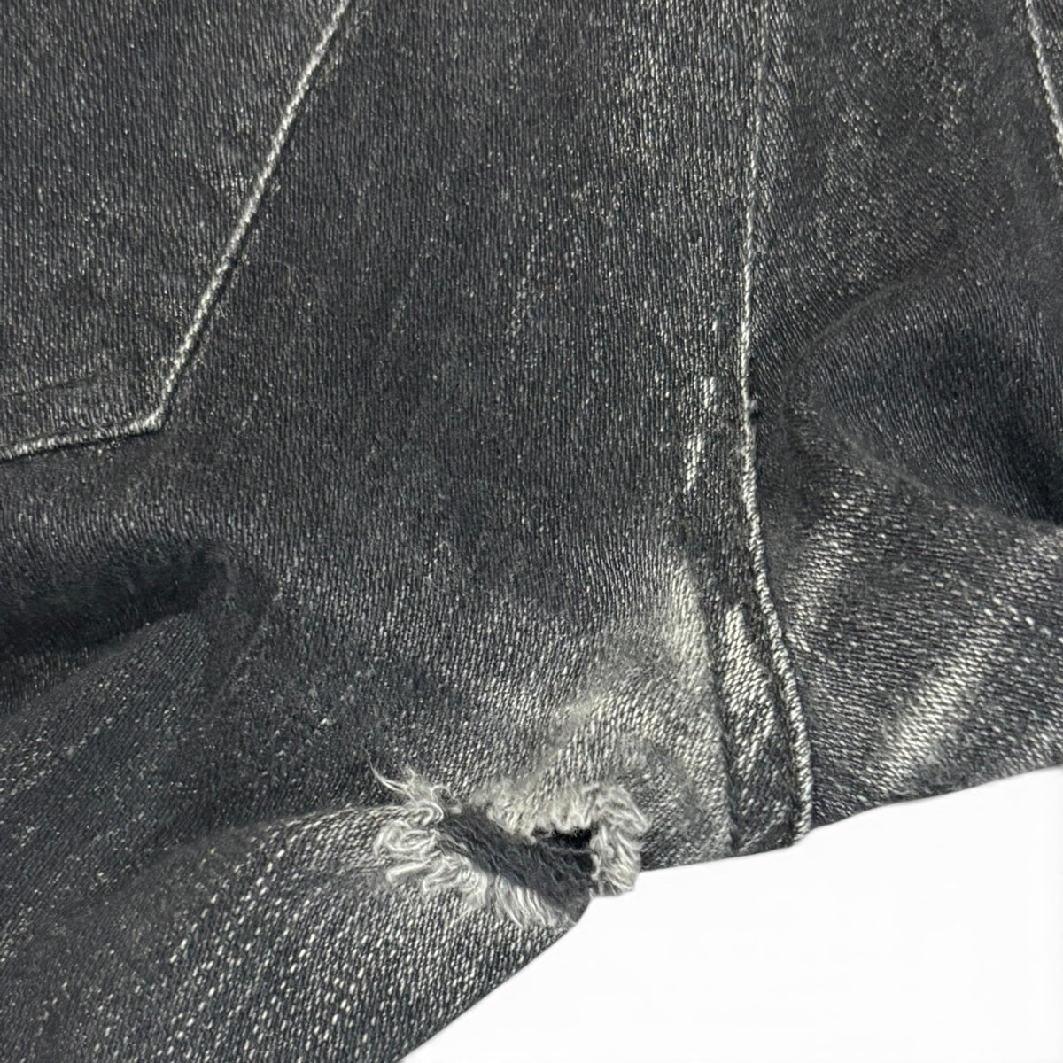 Dior Homme Faded Black Wax Denim