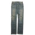 Saint Laurent AW15 Mudwash Knee Slit D02 Denim