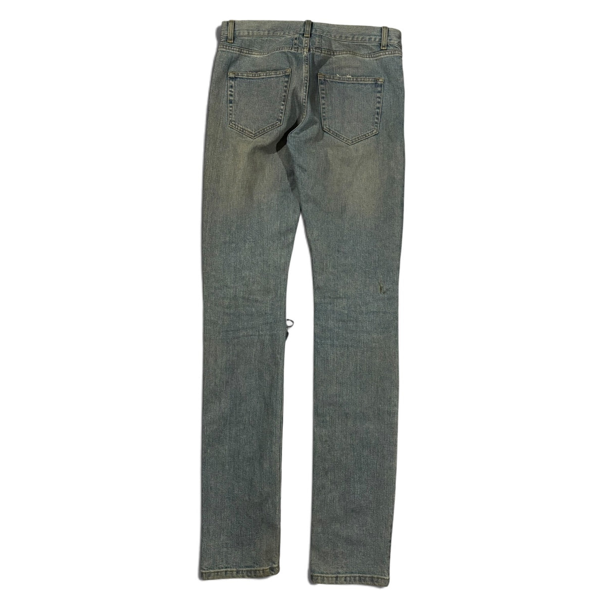 Saint Laurent AW15 Mudwash Knee Slit Denim