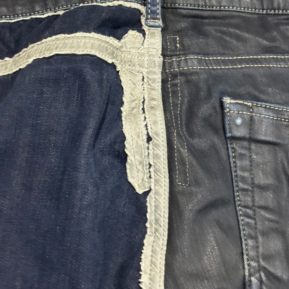 Rick Owens SS19 Babel Tyrone Patchwork Jeans
