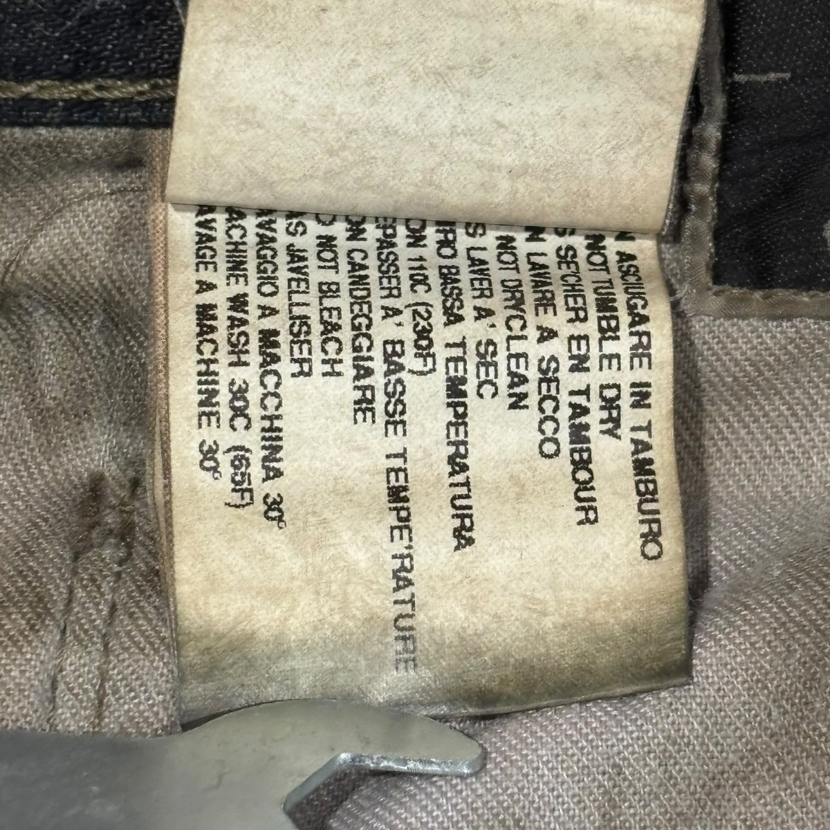 Rick Owens FW08 Stag Clawmark Denim