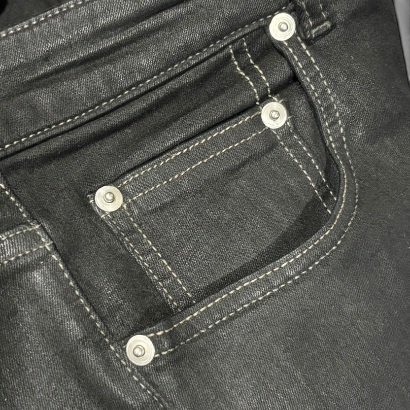 Rick Owens DRKSHDW SS23 Black Waxed Detroit Cut – Creekrack