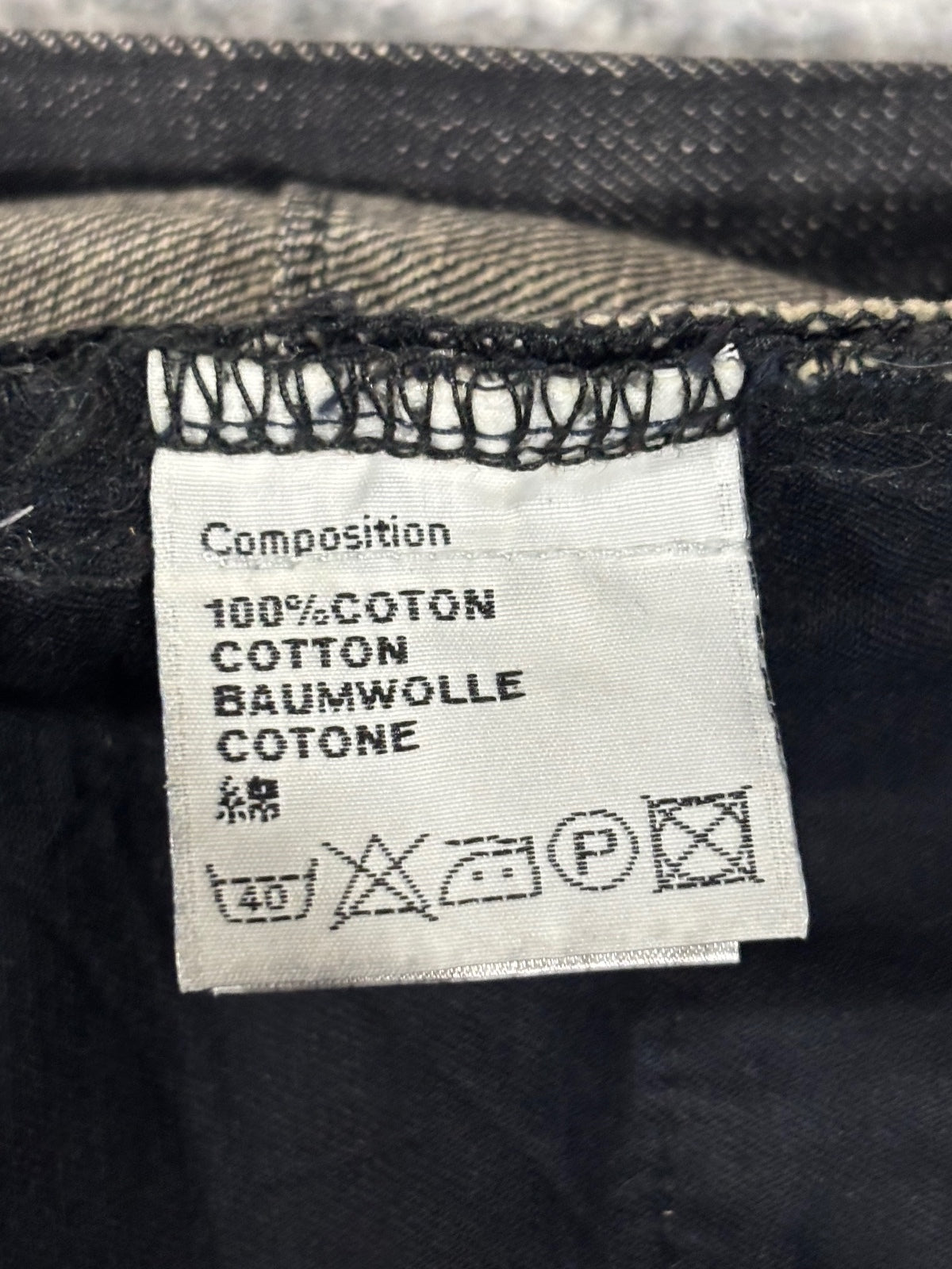 Dior Homme SS08 Black Clawmark Denim