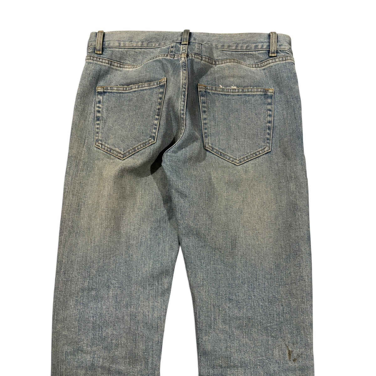 Saint Laurent AW15 Mudwash Knee Slit Denim