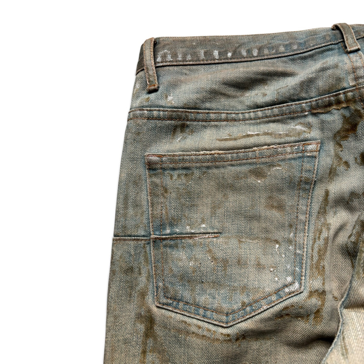 Dior Homme SS04 Waxed Bleu Claire Denim