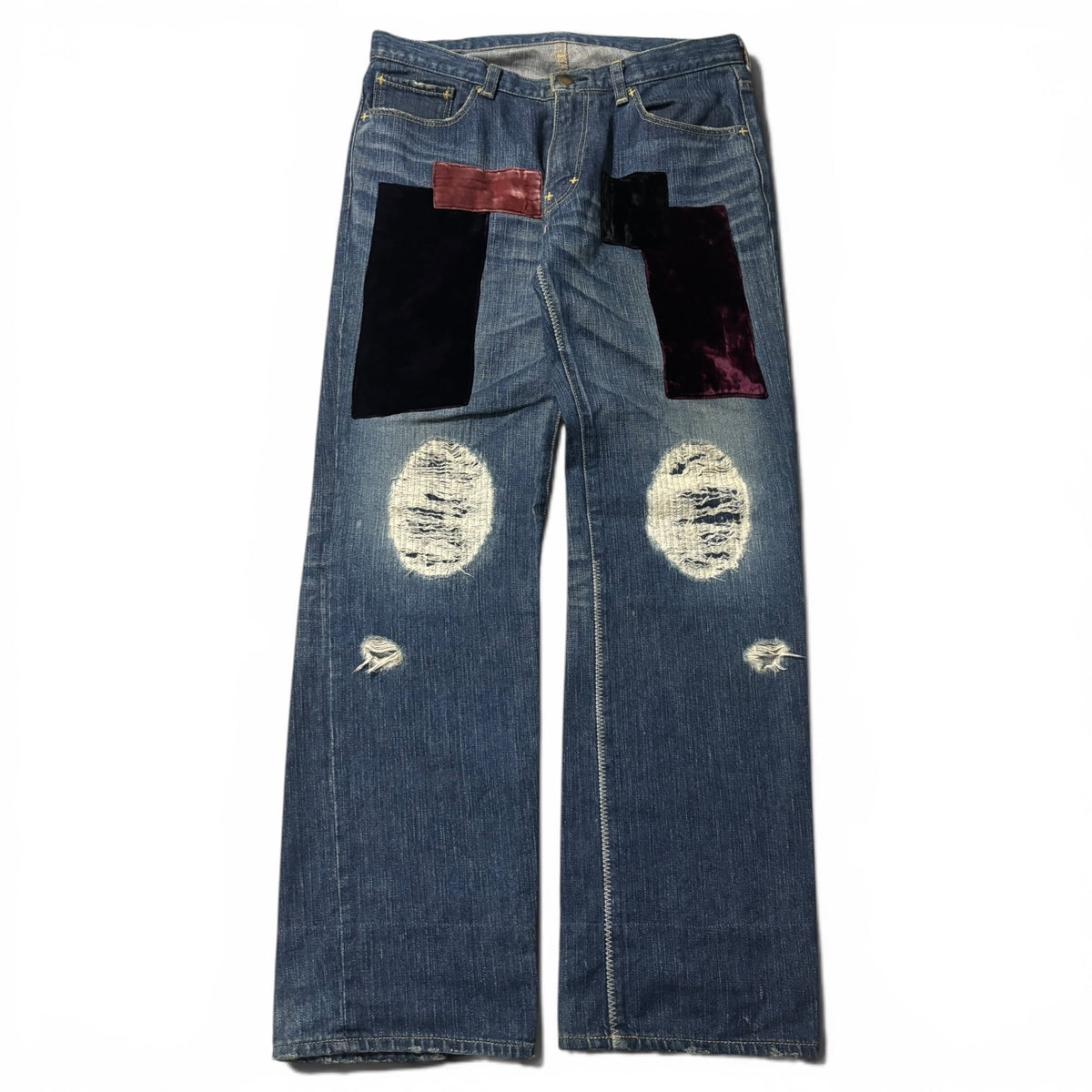 Number (N)ine AW03 Kurt Cobain Patchwork Denim