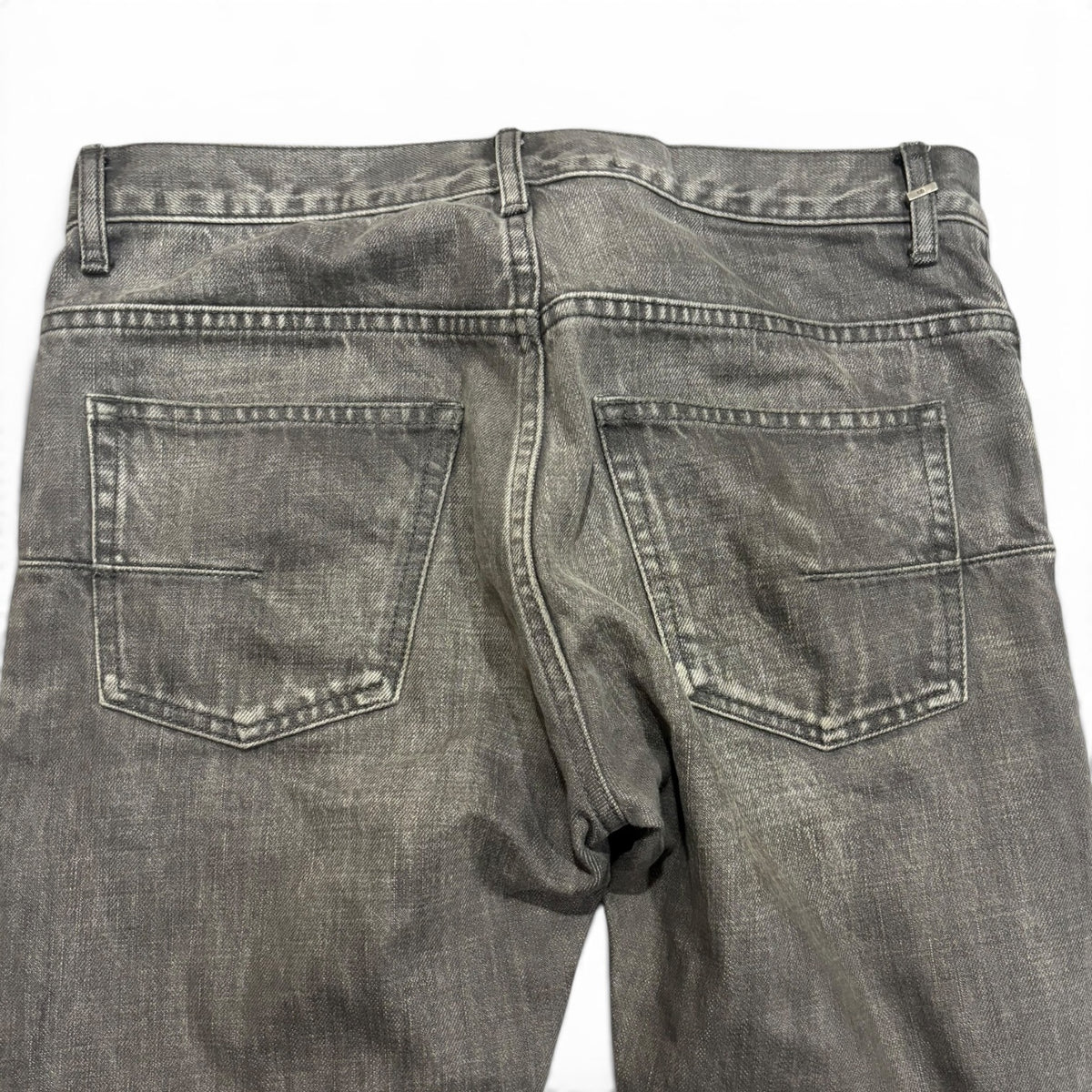 Dior Homme Grey Distressed Whiskered Denim