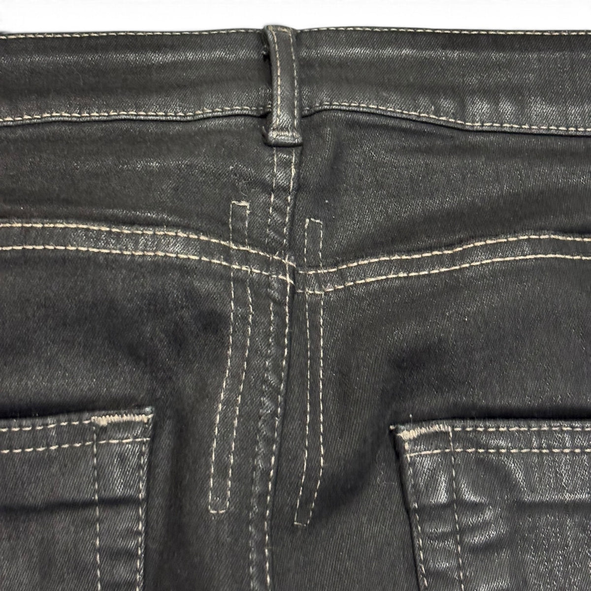 Rick Owens DRKSHDW SS22 Black Waxed Detroit Cut