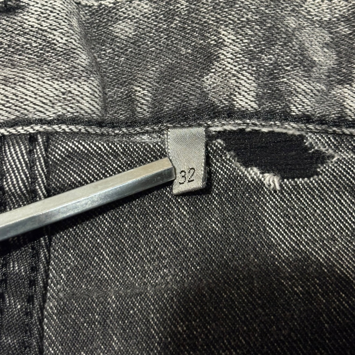 Dior Homme AW11 Grey Acid Wash Denim